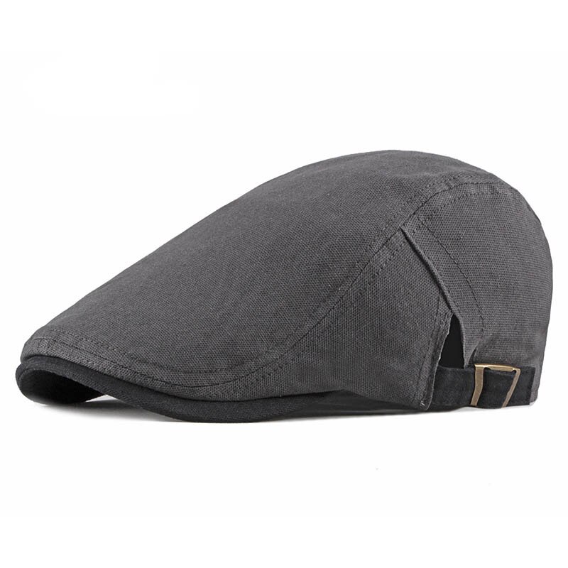 Herfst Katoen Mannen Baret Patchwork Platte Cap Driver Retro Krantenverkoper Caps Boina Casual Ivy Flatcap Cabbie Baretten Hoeden: GRAY