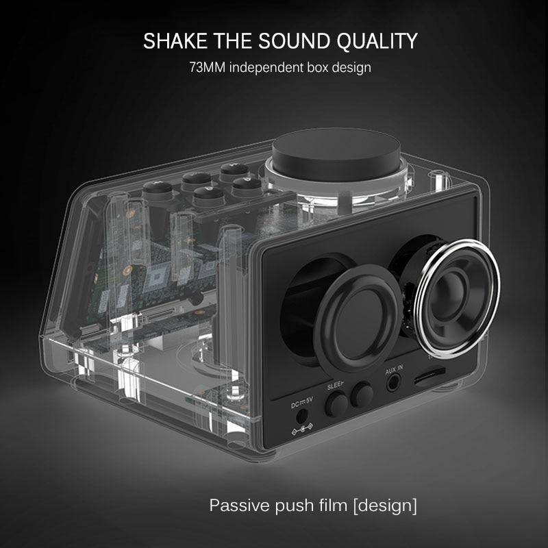 4.2 radio väckarklocka högtalare med 2 usb portar led digital väckarklocka snooze bord bluetooth klocka heminredning