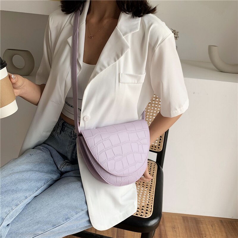 Crossbody tassen voor dames leren schoudertas klep messenger bag effen kleur dames portemonnee vintage zadeltas