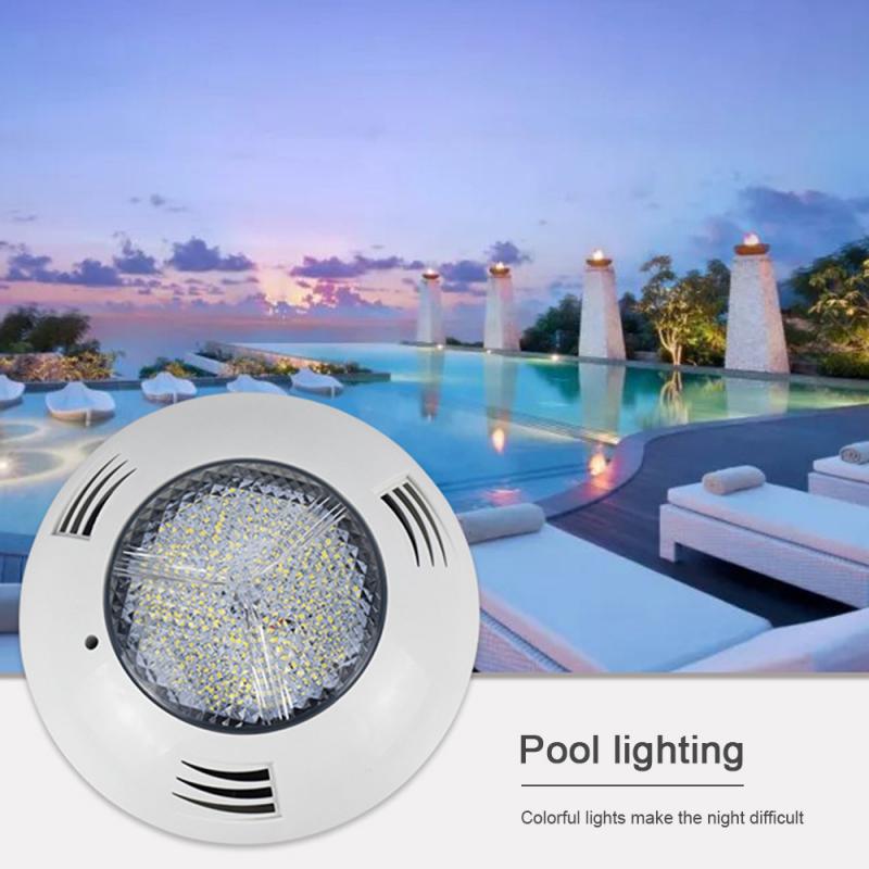 LED Swimming Pool Wall Lamp Colorful RGB Remote Control Stainless Steel Sealed Swimming Pool Wall Lamp 18w Underwater Lamp