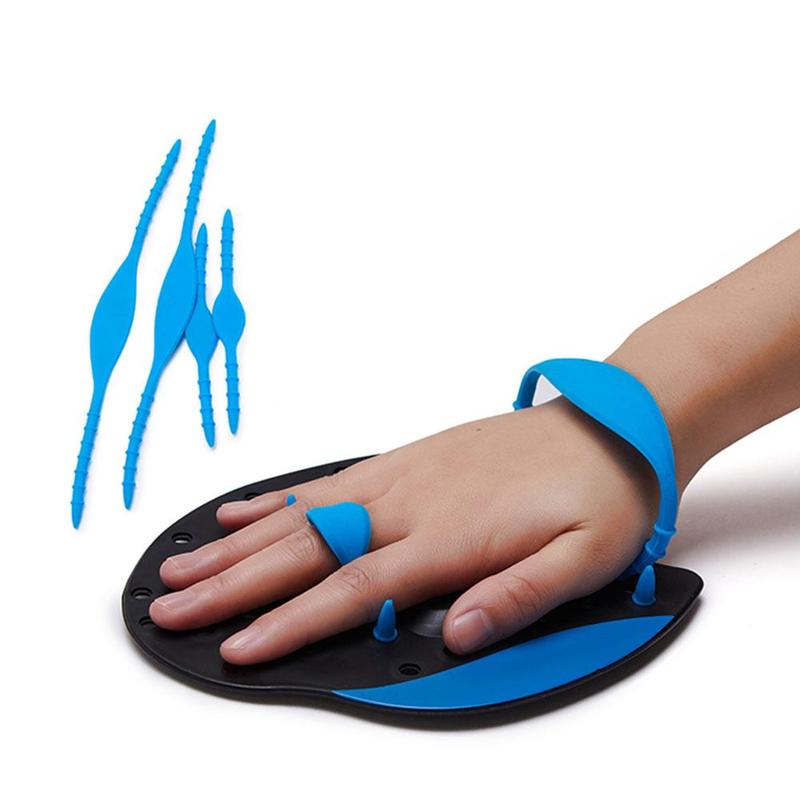 Adjustable Webbed Gloves Hand Paddles For Adult Children Correction Paddles Practice Strokes Swimming Swimming O3W8