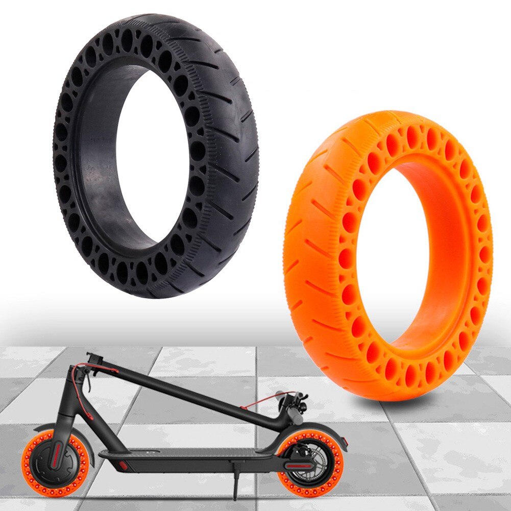 9.5 Inches Scooter Tires Black ElectricPuncture High Elasticity Non-slip