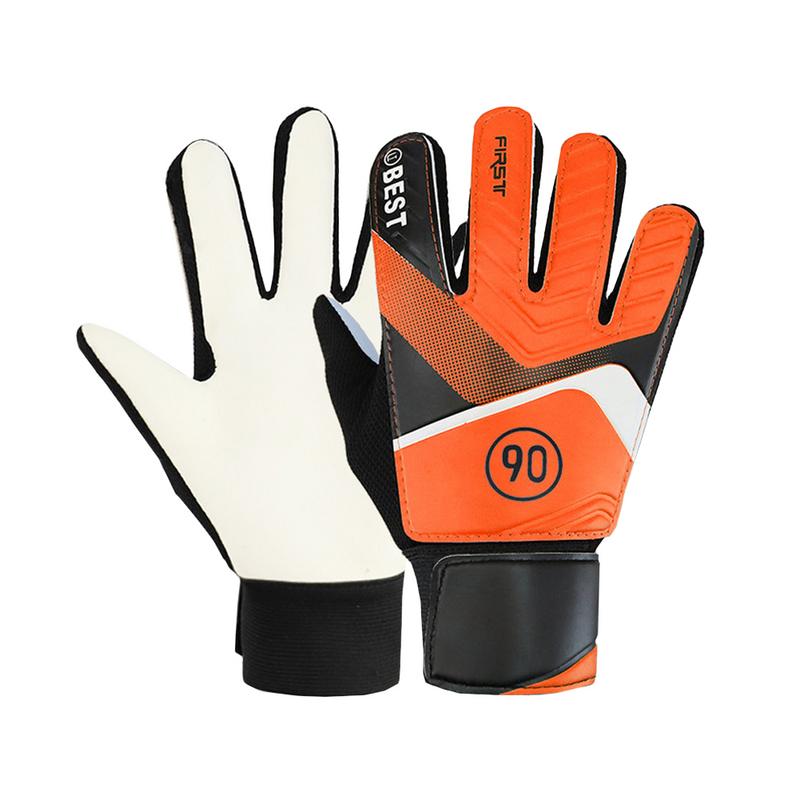 PU Children's Soccer Goalkeeper Gloves Latex Anti-Collision Goalkeeper Gloves For Protecting Hand Wearable Non-slip Gloves