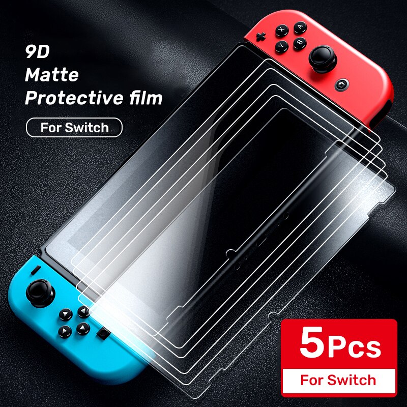 11Pack Schutz Glas für Nintend Schalter Gehärtetem Glas Bildschirm Schutz für Nintendo Schalter Lite NS HD Glas Bildschirm Film: 5Pack matt schalten