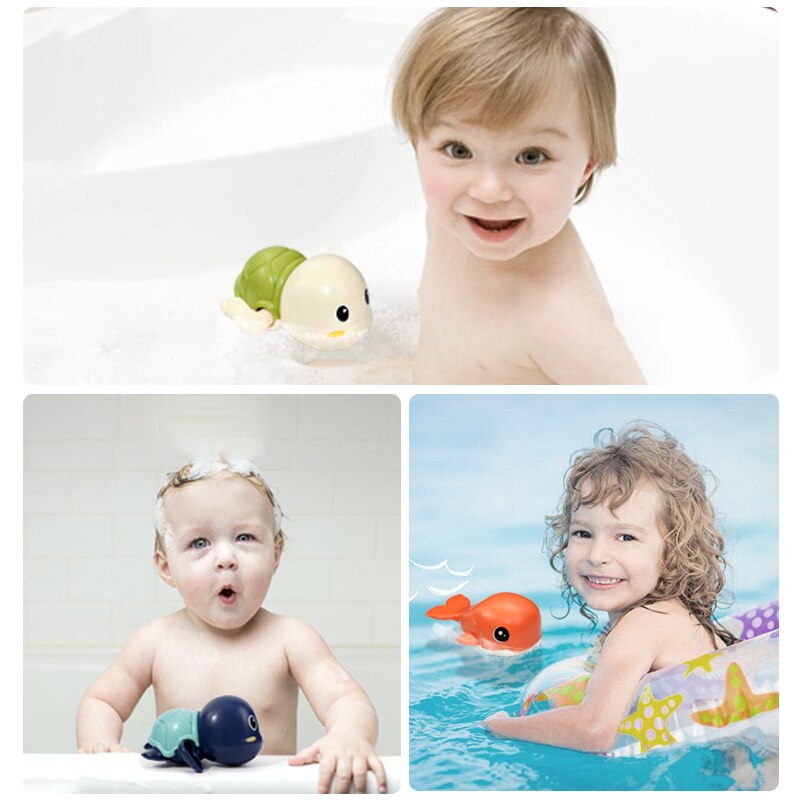 Bad Speelgoed Voor Kids Baby Bad Water Spelen Cool Zwemmen Kleine Schildpad Lente Up Keten Kinderspeelgoed Speelgoed Voor baby