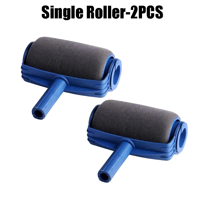 Rodillo de pintura PP y esponja, herramienta para bordes de pintura para paredes con mango ergonómico, pinceles de pintura prácticos para herramientas domésticas: Latón