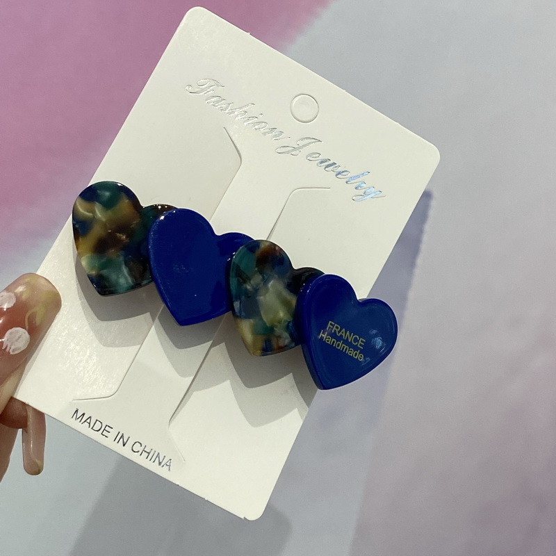 Pinzas para el pelo con forma de corazón de acetato de Corea para mujer Rosas pasador de pelo para mujer clip estrella horquillas pelo mujer decorativas leopardo pasadores de pelo para mujer broche para cabello: YELLOW