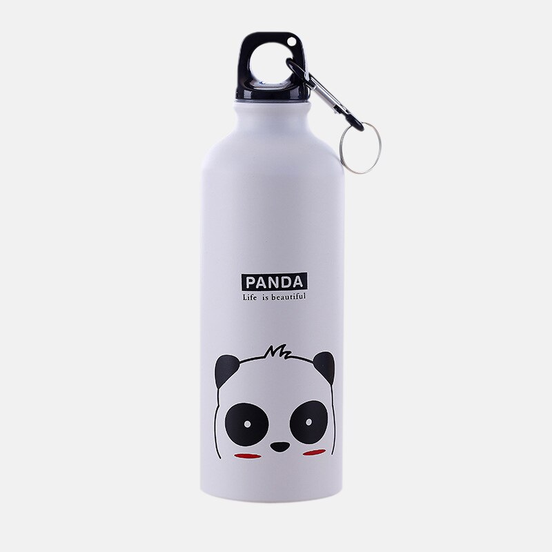 500ml cykelsport utomhus min vattenflaska 304 rostfritt stål söt djurmönster bärbar bergsklättring spänne vattenkokare: 6