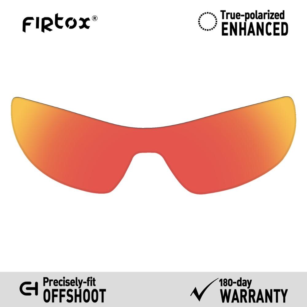 Firtox true  uv400 polariserte linser erstatning til oakley avlegger  oo9190 solbriller (kun kompatibel linse) - flere farger: Rødpolarisert