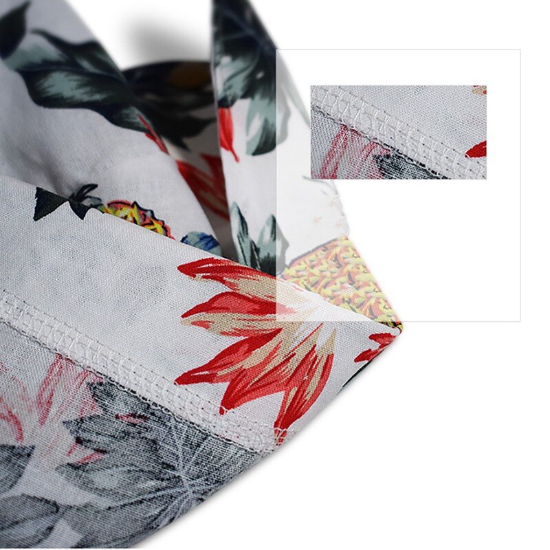 Huisdier Shirt Zomer Gedrukt Ananas Patroon Hawaiian Style Hond Dunne Korte Mouwen Kostuum XS-XXL