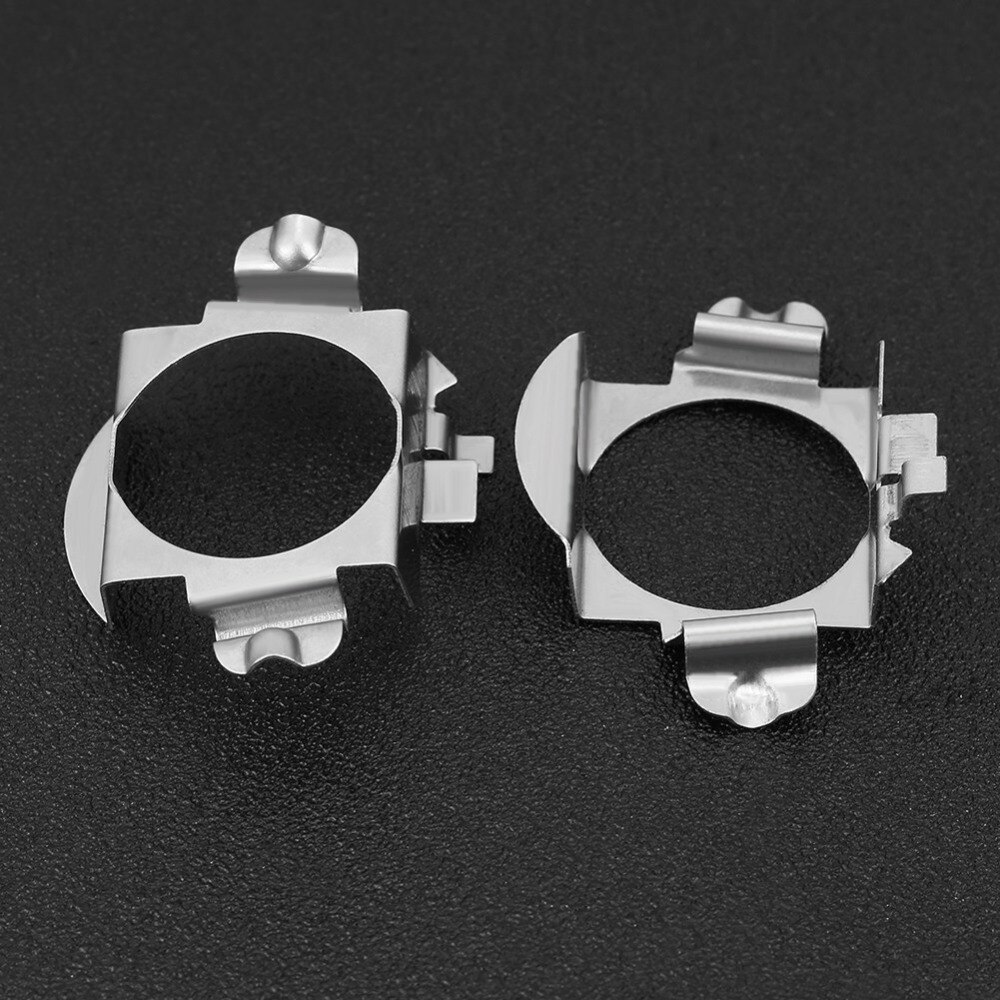 1 par H7 Titulares Adaptadores Lâmpadas LED Base Retentor Clips Kit para Mercedes-Benz-Classe B/C -classe/Classe ML/Ford Prata