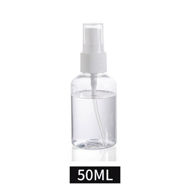 30ml/50ml/100ml transparante lege spuitflessen 1 draagbare navulbare fles cosmetische handdesinfectiemiddel alcoholdispenser: B