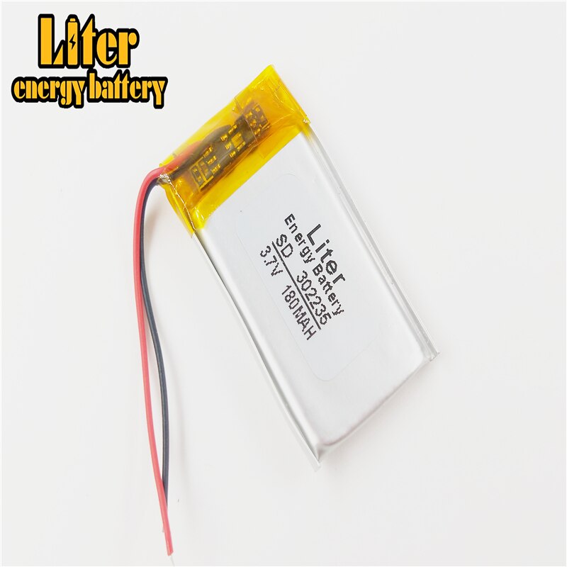 Batería de litio de 3,7 V con placa de protección, 302235, 032235, 180mah, MP3, MP4, grabadora GPS