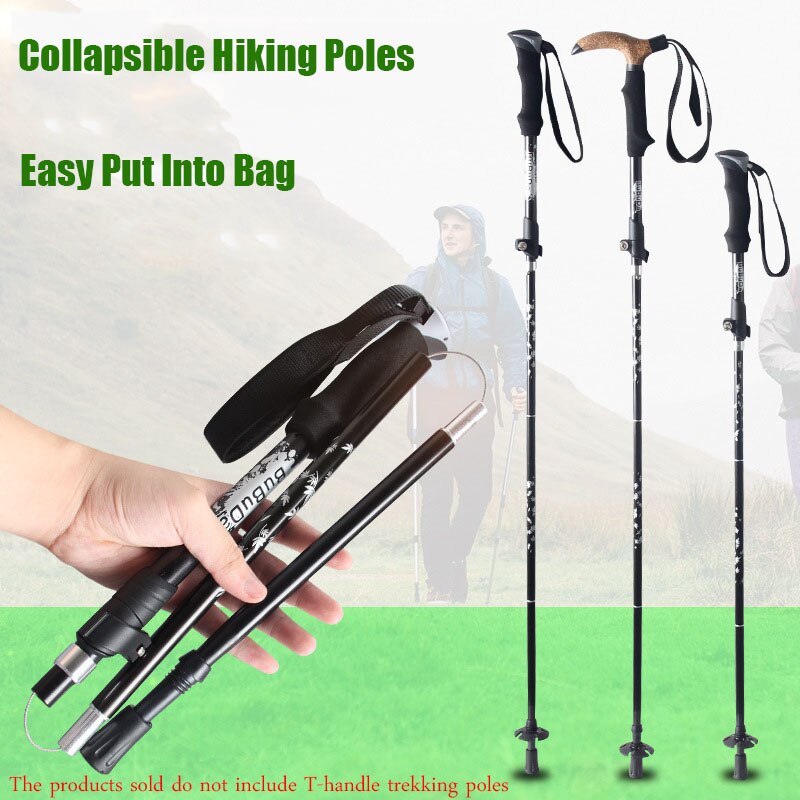 Trekking Poles Folding Hiking Stick Collapsible Hiking Poles Trekking Stick Walking Poles Walking Sticks Easy Put Into Bag