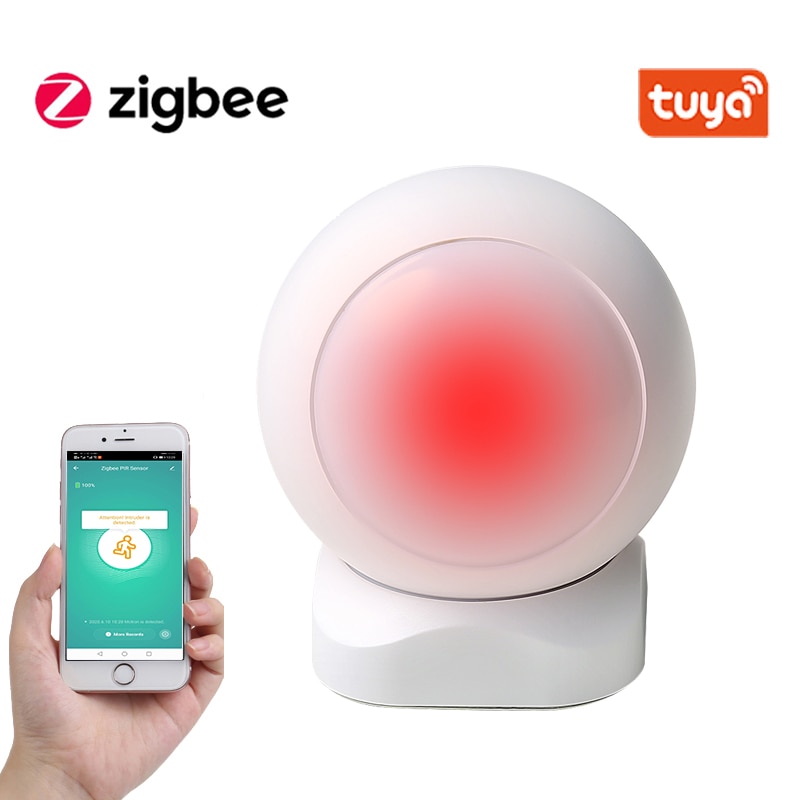 Tuya Smart ZigBee PIR Motion Detector Wireless Passive Infrared Detector Security Burglar Alarm Sensor Work With Tuya Smart Hub