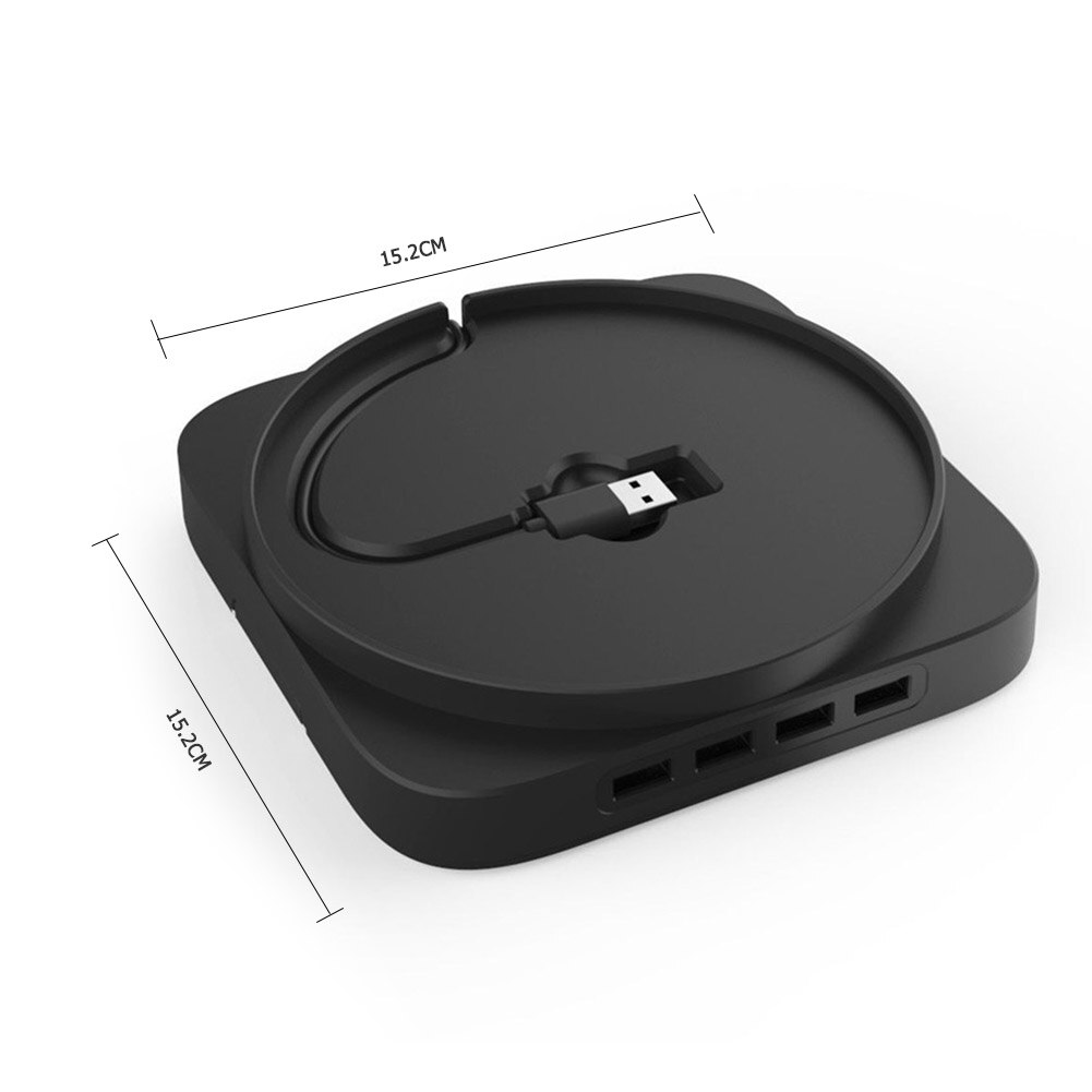 Blue Light Game Console Vertical Stand Electronic Machine Accessories for Xbox Series X with 4 Port USB 2.0 HUB