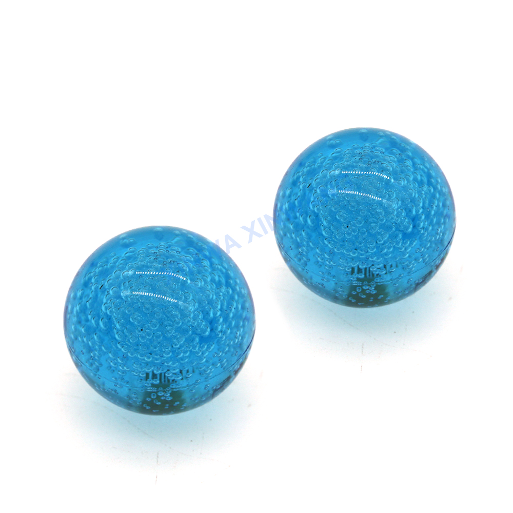 2 stk 35mm akryl bobleballtopp til ledet-joystick, sanwa-spakkommando, retro arkadespillmaskin, snk neo geo, diy-flipperspilldeler: Blå