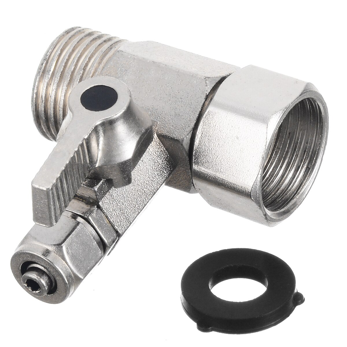 RO Feed Water Tee Adapter Valve 1/2'' to 1/4'' Tee Valve Connector With Shut-off Ball Tap Connector Useful Plumbing Tool