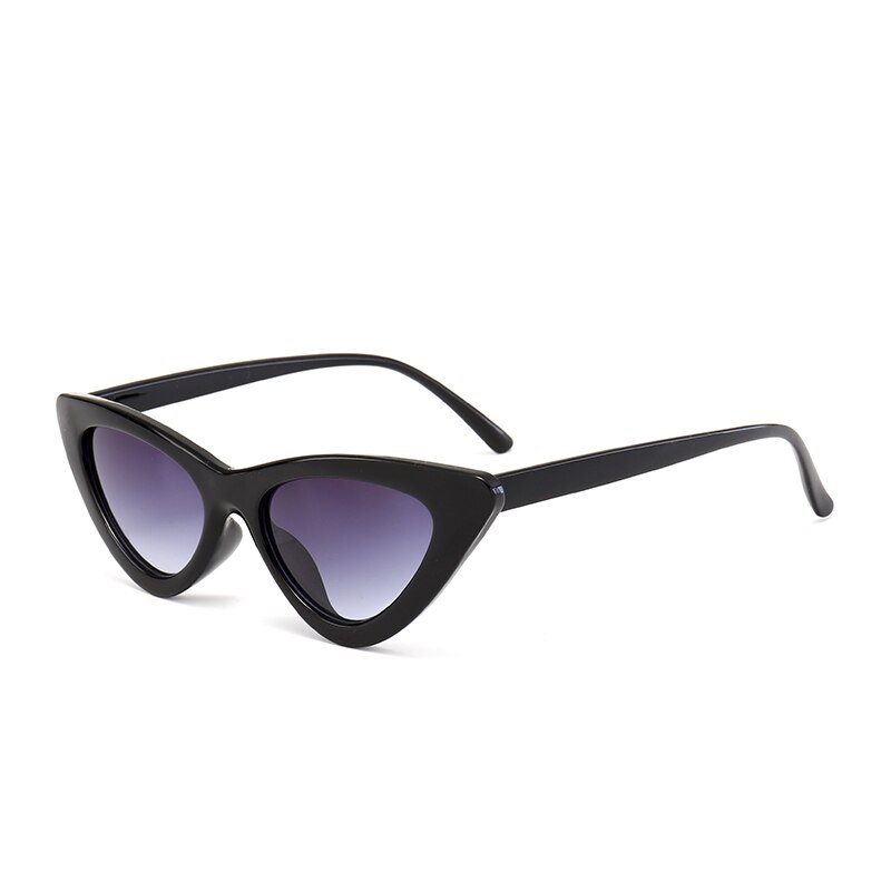 Vintage lunettes de soleil yeux de chat femmes concepteur personnalité exagérée dames lunettes Oculos Lunette Femme: Bdoublegray