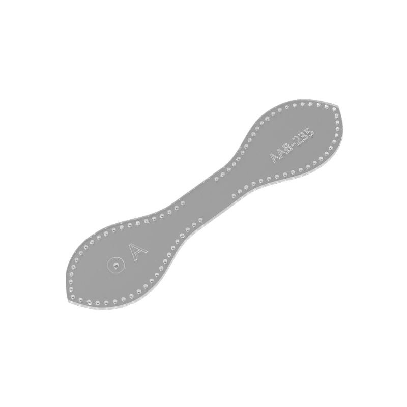 Acrylic Stencil DIY Leather Handmade Craft Key Chain Keyfob Pattern Buckle Sewing Template DIY Tools: A