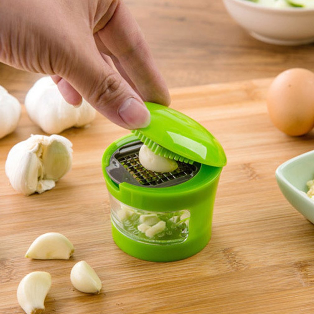 Kitchen Innovations Garlic Peel Garlic Press Crusher Mincer and Storage Container Garlic Chopper Kitchen Tool