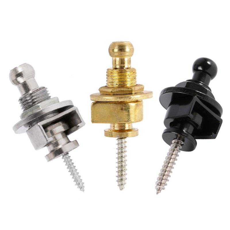 Ronde Chrome Head Gitaarband antislip Sloten Systeem Onderdelen Elektrische Gitaar Bas Accessoires