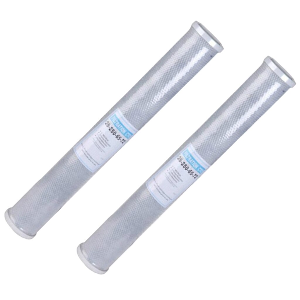 2 Pieces 20 inch Water Purifier Filter Granular Activated Carbon Filter CTO Compressed Carbon Reverse Osmosis