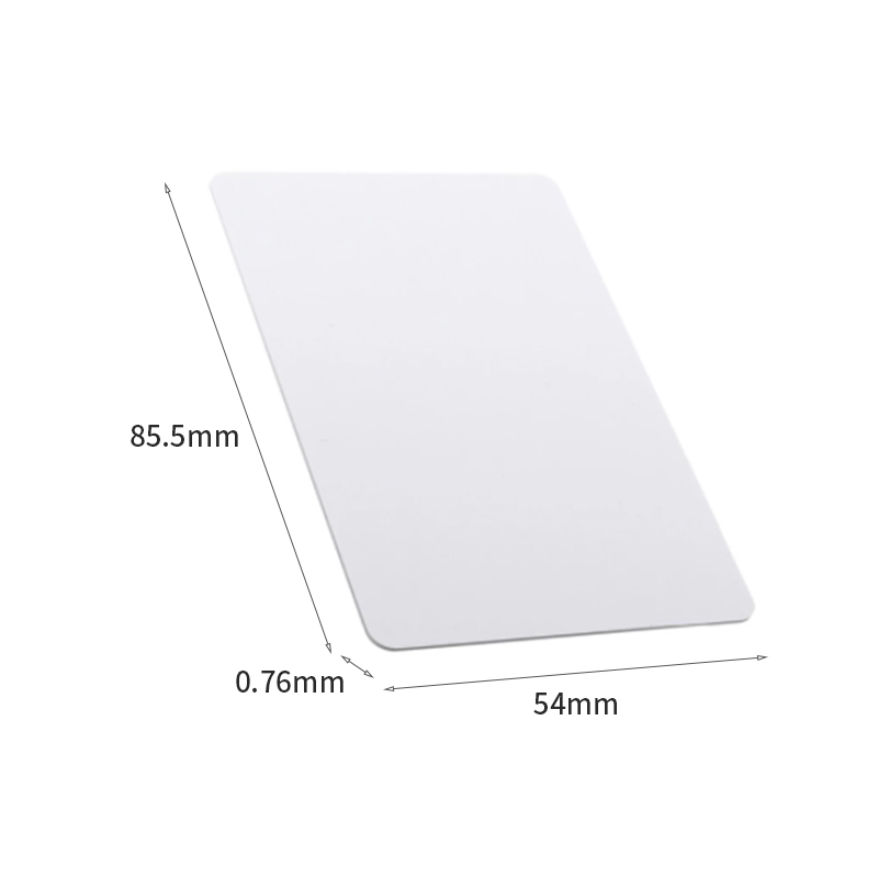 10 unids/lote tarjeta de identificación en blanco de PLÁSTICO PVC sin tarjeta con Chip fino CR80 disponible para impresora de tarjetas