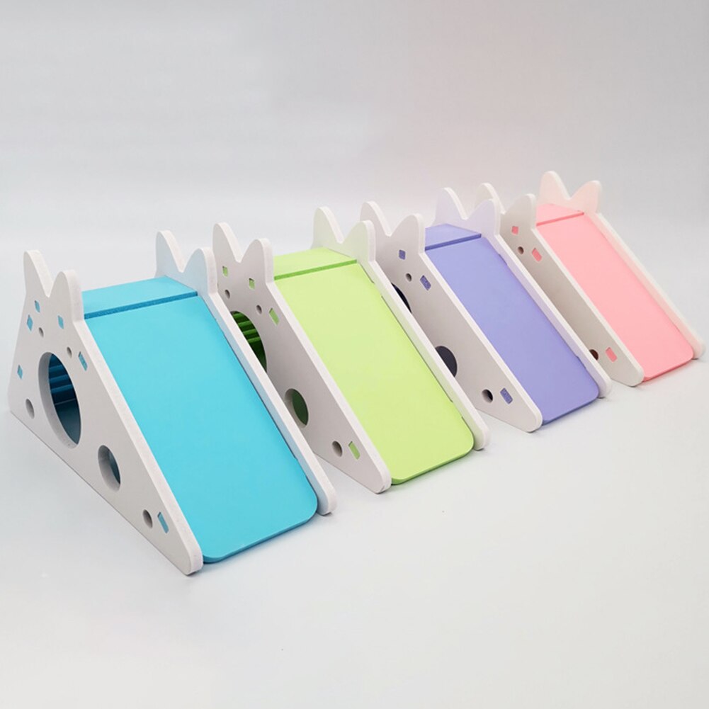 Assembled Hamster Slide Toy Exercise Toy Guinea Pig Funny Breathable Hamster House With Ladder Slide Nest Hamster Accessories
