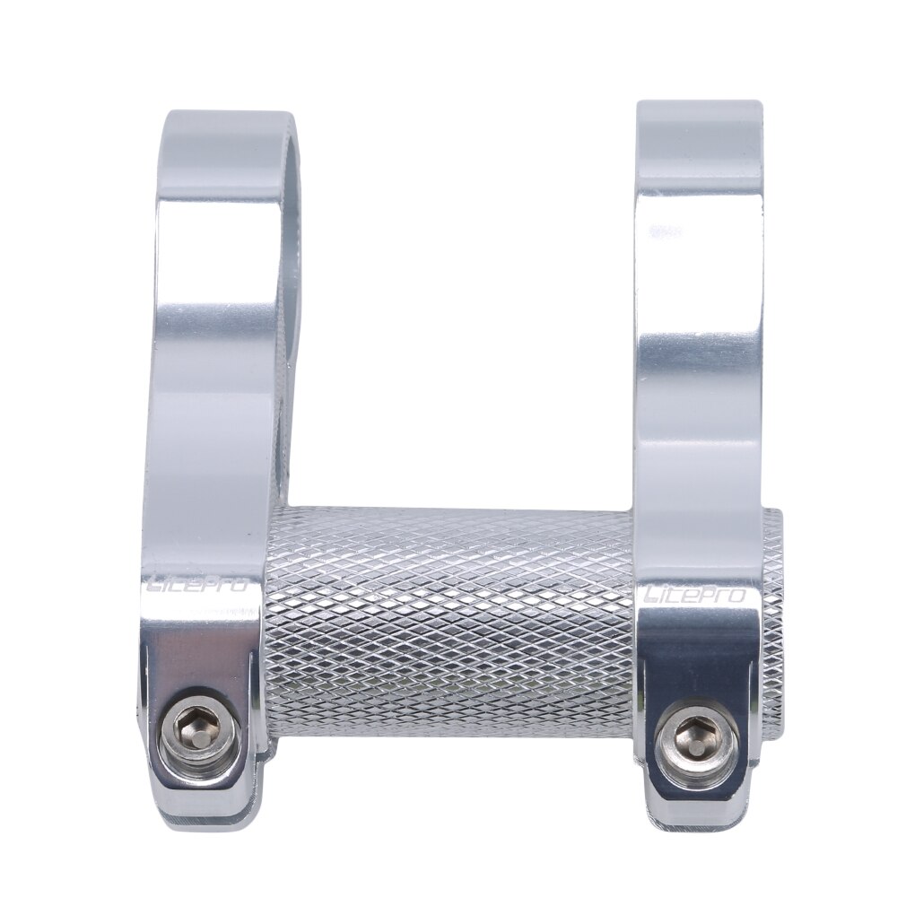 bicycle double stem riser bicyle handlebar stem adjustable folding bike handlebar stem black, red, silver: silver