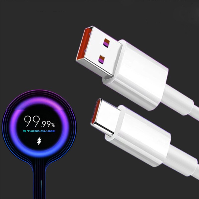 Originele 5A Turbo Snelle Oplaadsnoer 1/1.5M Usb Type C Kabel Voor Xiaomi Mi 11 10 Ultra 9 8 Pro Poco X3 Nfc X2 F2 f3 M3 Redmi 9 8