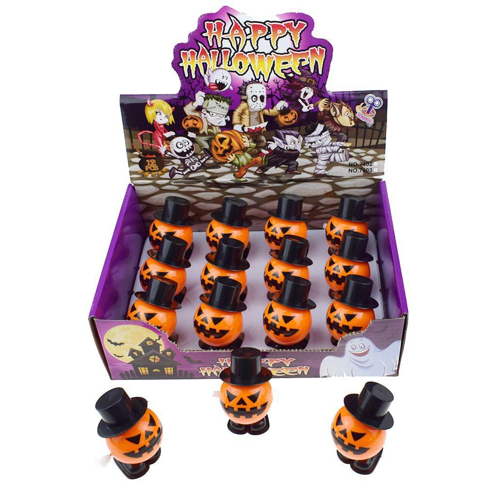Nouveauté Intéressant Ressort D'enroulement liquidation Sauter Citrouille Chapeau chapeau haut-de-forme Halloween Petit de Noël Jouet