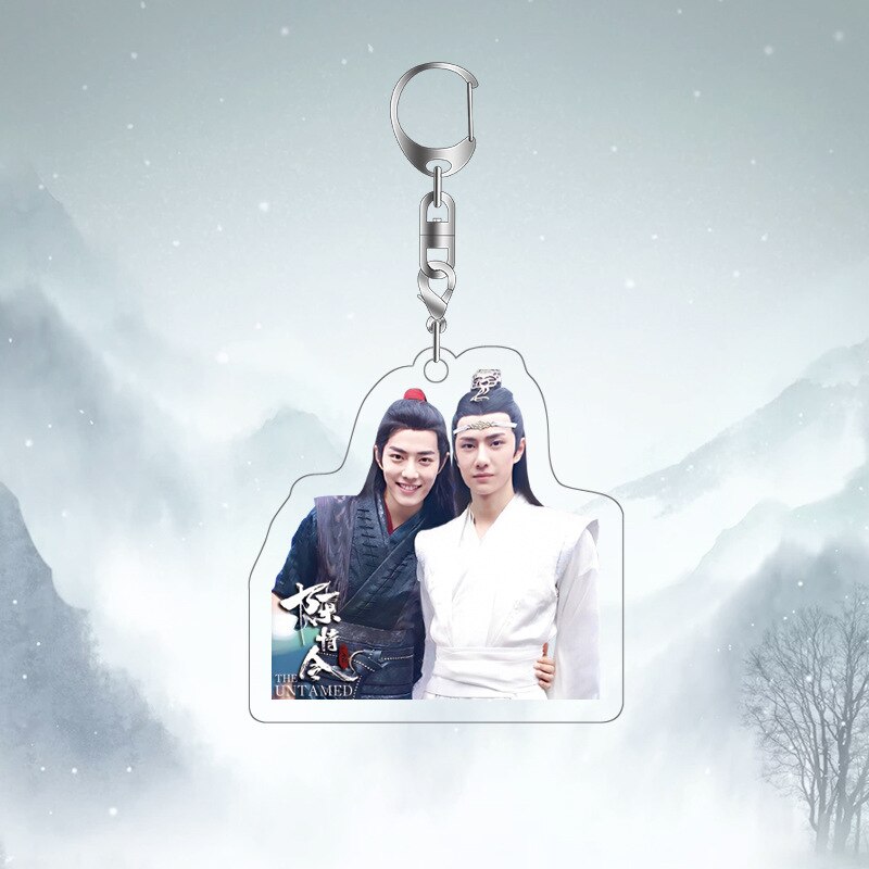 Chen Qingling Multiful Keychain Doppel Seiten Schlüssel Ring Schlüssel Kette sterben ungezähmt Wang Yibo Xiaozhan