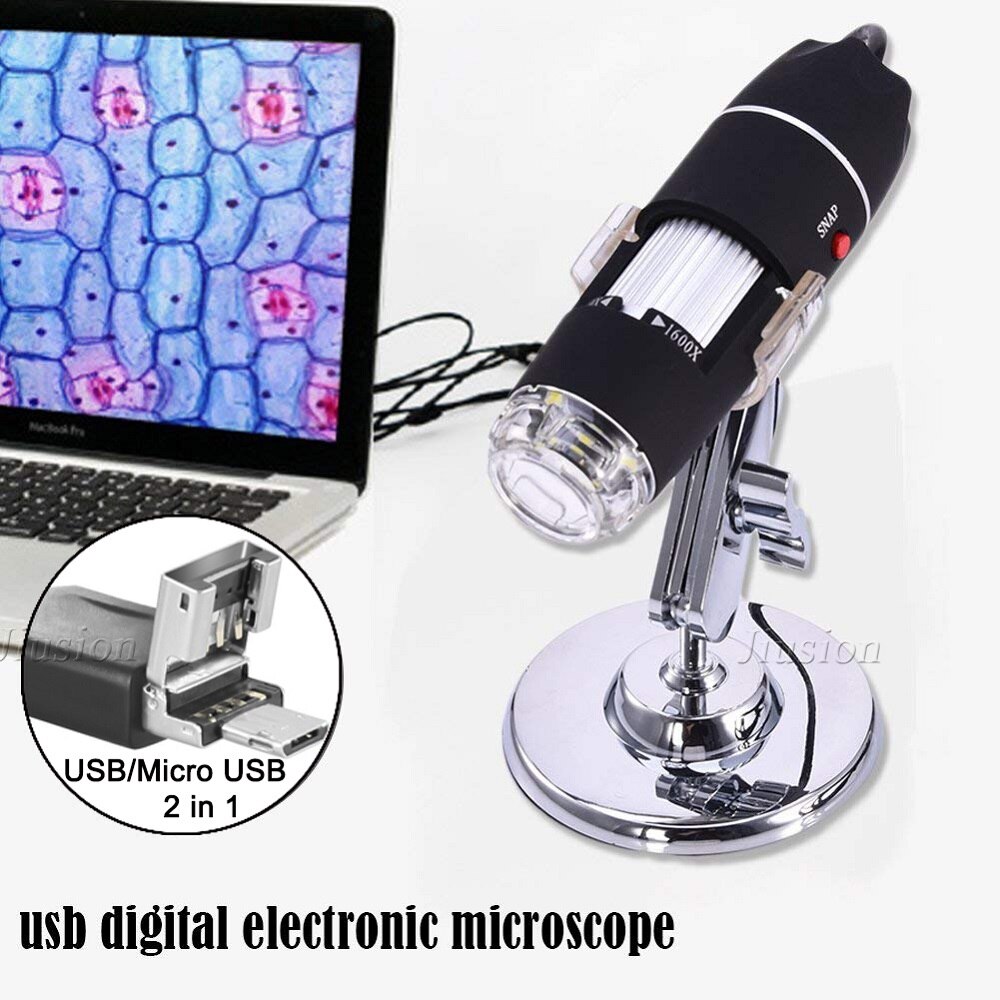 40 to 1600x usb digital mikroskop håndholdt mini kamera lodning stereo elektronisk endoskop lup stativ til samsung ect