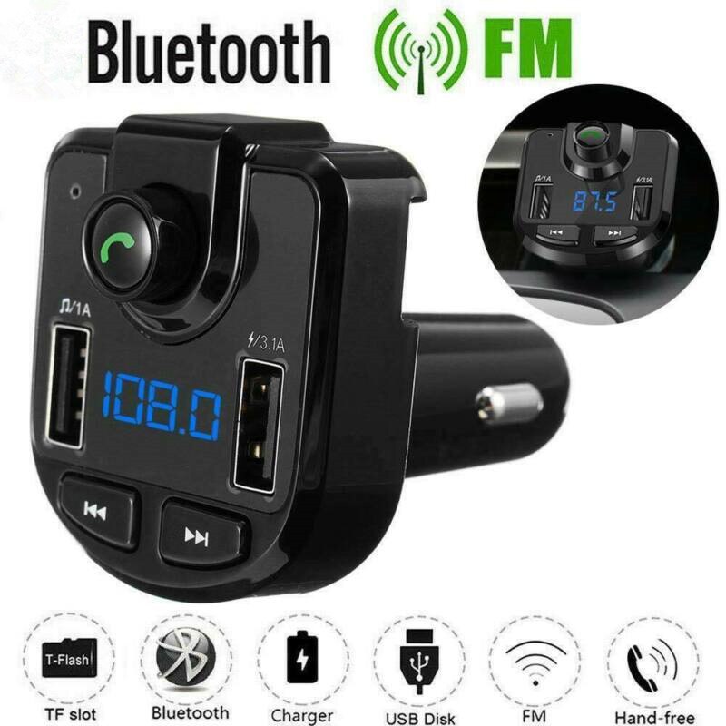 Auto Draadloze Fm-zender Bluetooth Auto Set Fm-zender Radio MP3 Speler Usb Charger Draadloze Handsfree