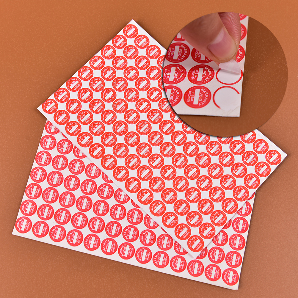 208Pc 10Mm Garantie Fragiele Seal Label Sticker Universele Gegarandeerd Leegte Sticker