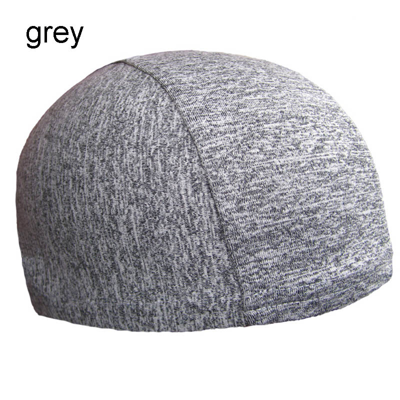High Soft Helmet Liner Quick-dry Skull Cap Under Helmet Cycling Headgear Bicycle Sports Breathable Beanie Adults Unisex: hemp gray