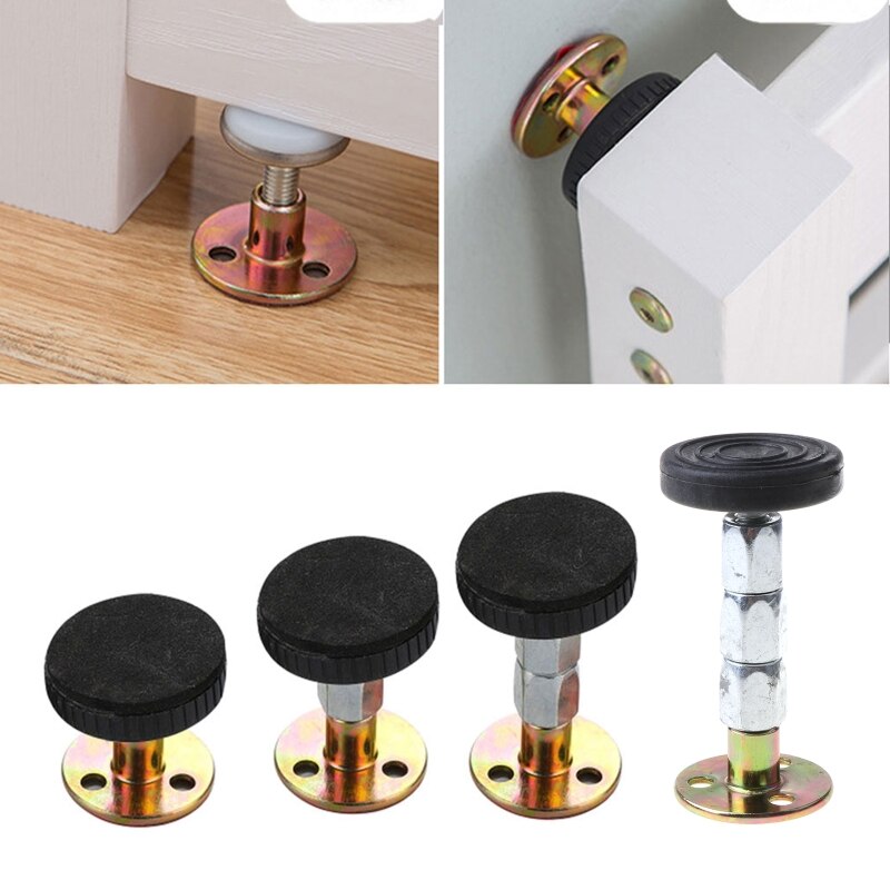 2Pcs Bed Stabilizer Furniture Fixed Bracket Adjustable Wall Stabilizer Self-adhesive Door Stopper Anti-shake Hardware