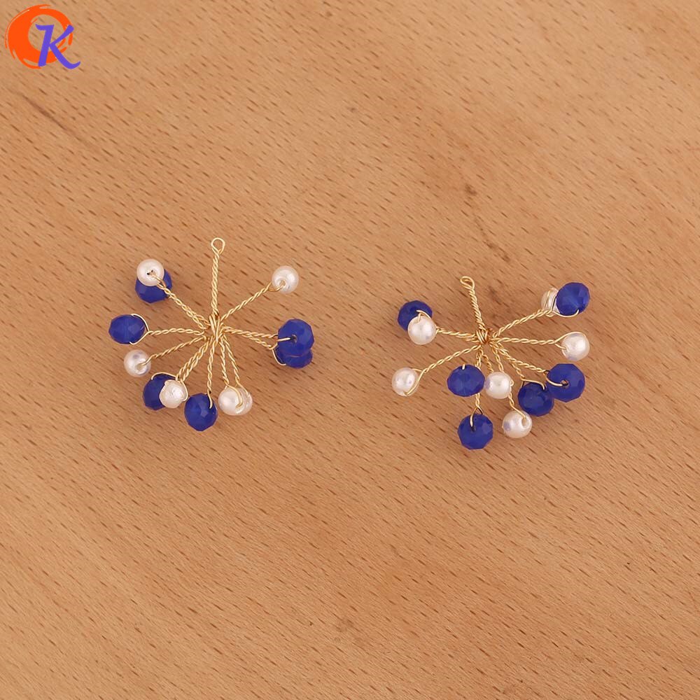 Hartelijke 20Pcs 23*25MM Sieraden Accessoires/DIY/Sieraden Maken/Hand Gemaakt/Bloem vorm/Zaad Kraal Charms/Oorbel Bevindingen