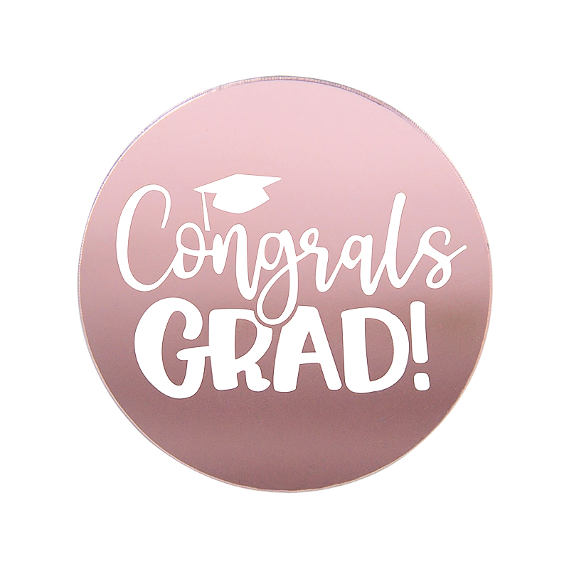 10pcs Congrats Grad Cupcake Toppers Class Of Bachelor Cap Acrylic Cake Toppers For Celebrate Graduation Party Cake Decor: Olive