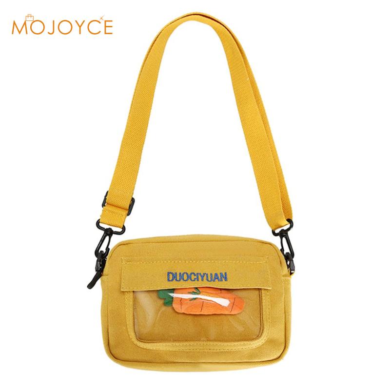 Rabanete Decoração Sacos de Ombro Meninas Novidade Canvas Crossbody Pequenas Bolsas