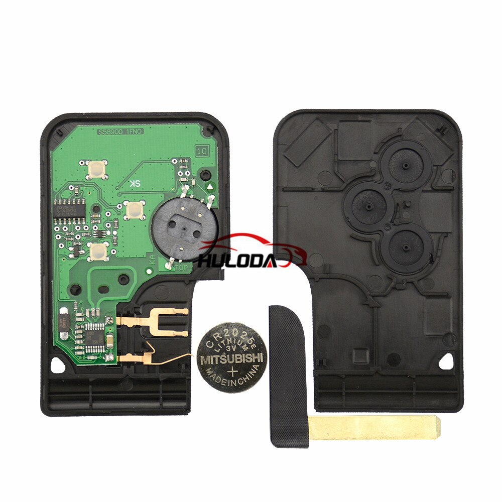 For renault 3 Buttons 433Mhz ID46PCF7947 Chip Emergency Smart Remote car Key For Renault Megane key 2 Scenic Card II Grand