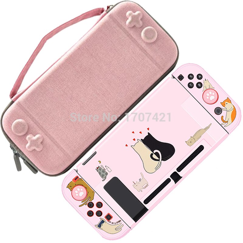 Nintend Switch Bag Joycon Shell Protective Hard PC Case For Nintendo Switch NS NX Cases Hard Colorful Back Cover Shell Housing: Pack D