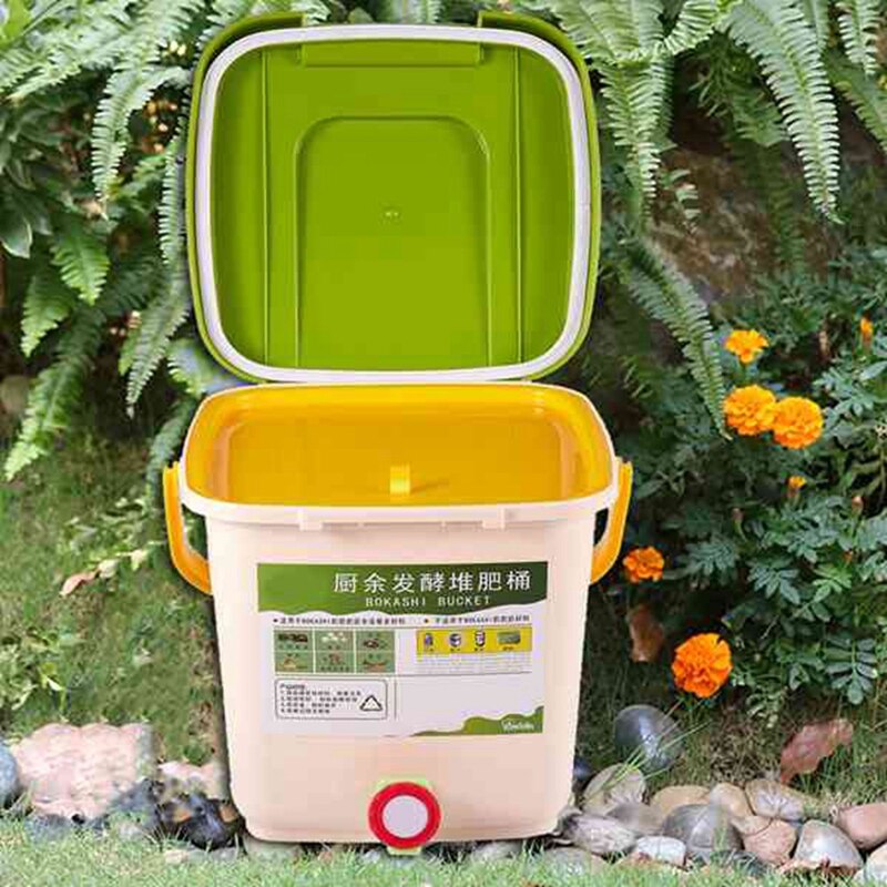 Kitchen Garden Food Waste Bins Compost Bin Recycle Composter Aerated Compost Bin PP Homemade Trash Can