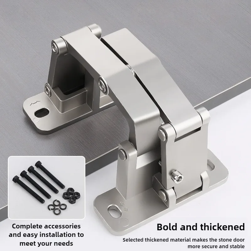 1PCS Stone door hinge Fire hydrant heavy-duty invisible door concealed door stainless steel folding hinge fire box