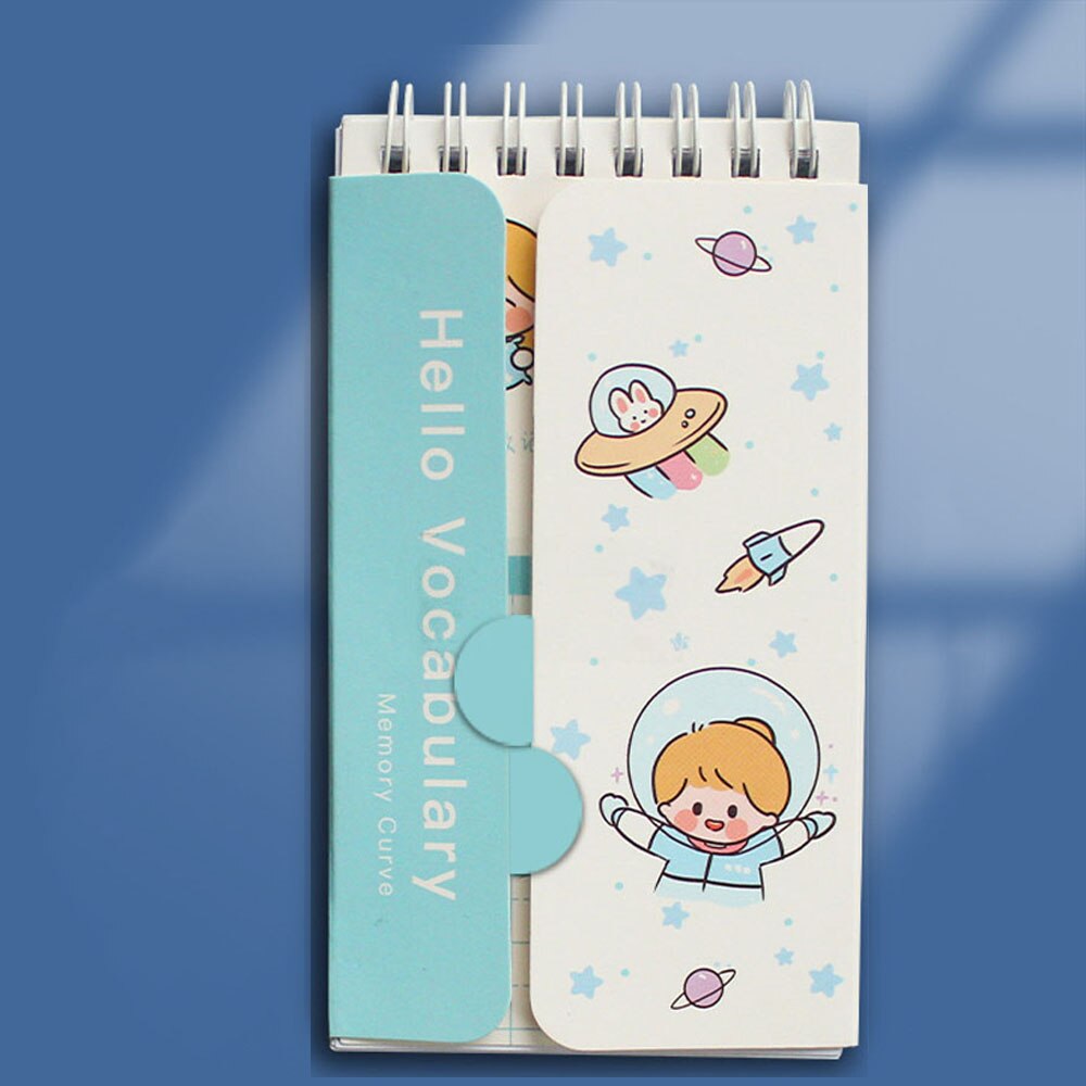 School Stationery Mini Words Book Vocabulary Notebook language learning memory book small wordbook Student Supplies: blue