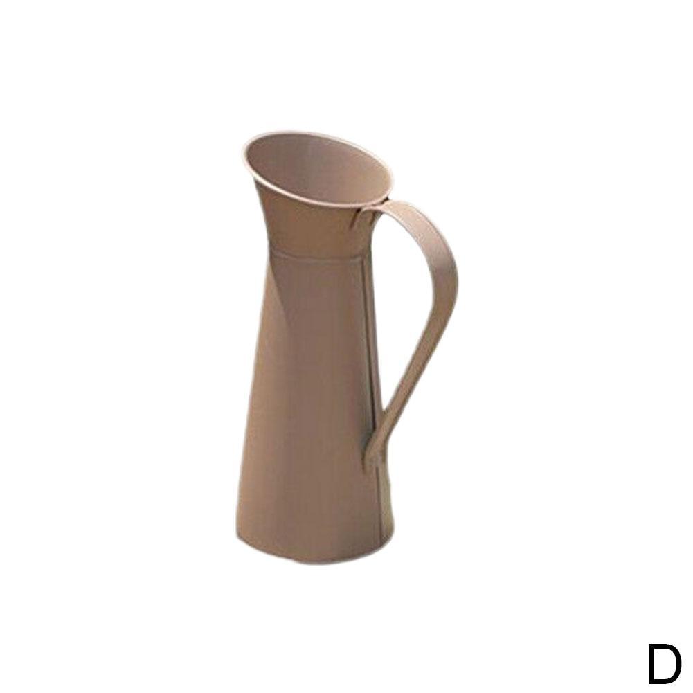 Grand Vase à crème Vintage en métal, 1 pièce, pichet d'émail, décor de maison, pichet de mariage, C0G9: complexion