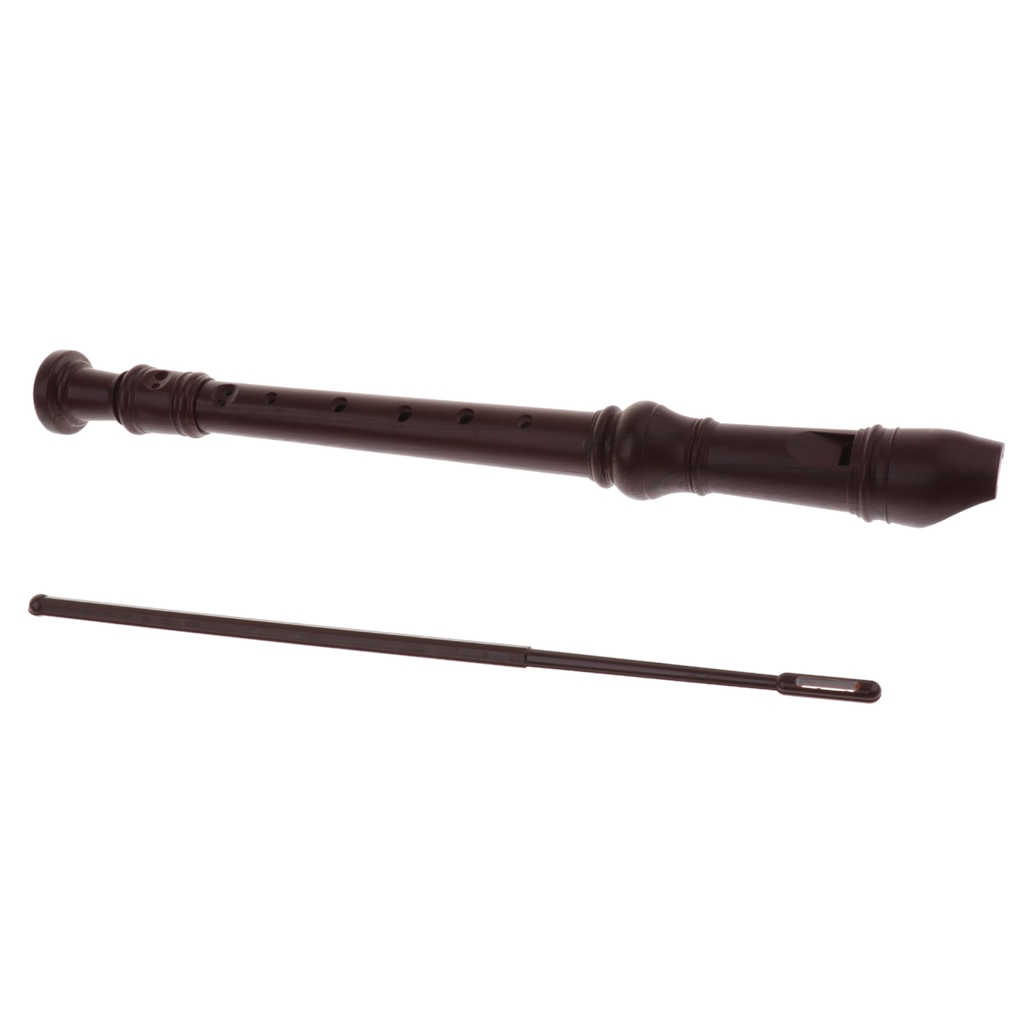 Portable 8-Hole German Style ABS Soprano Recorder Mini Clarinet 32.5cm