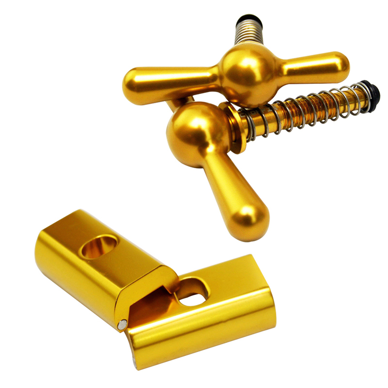 TWTOPSE Cycling Bike Magnetic Hinge Clamp Plate For Brompton Folding Bike Bicycle C Clamp Plate Lightweight 31.8g Aluminum Alloy: Golden Set