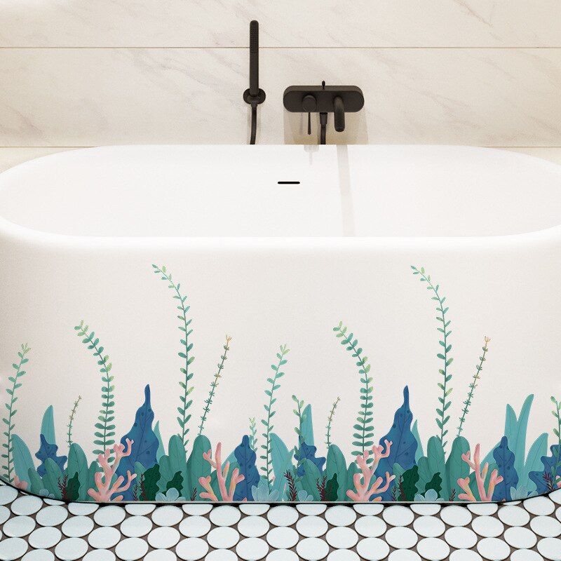 Zeewier Plint Lijn Muur Pvc Plakken Kinderkamer Kleuterschool Badkamer Versieren Wanddecoratie Posters Diy Zelfklevende